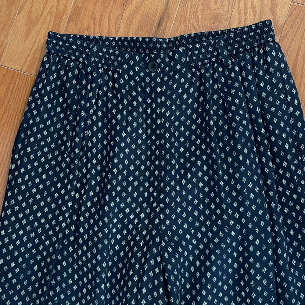 Anne Klein II‎ Silk Navy Trouser Pants - Picture 5 of 14